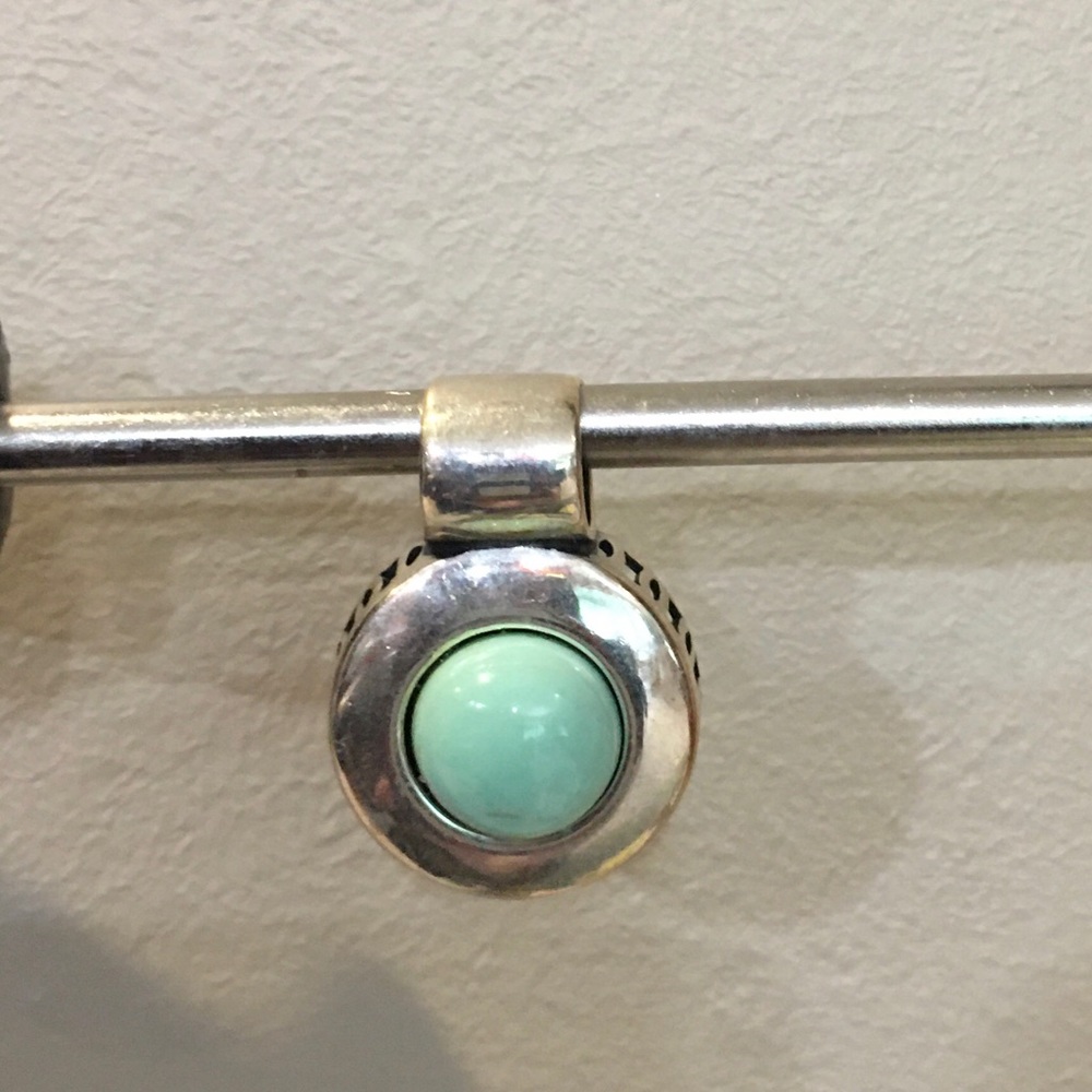 Sterling Silver and Amazonite Pendant